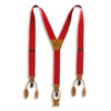 Blood Red elastic 1 inch wiseguy suspenders